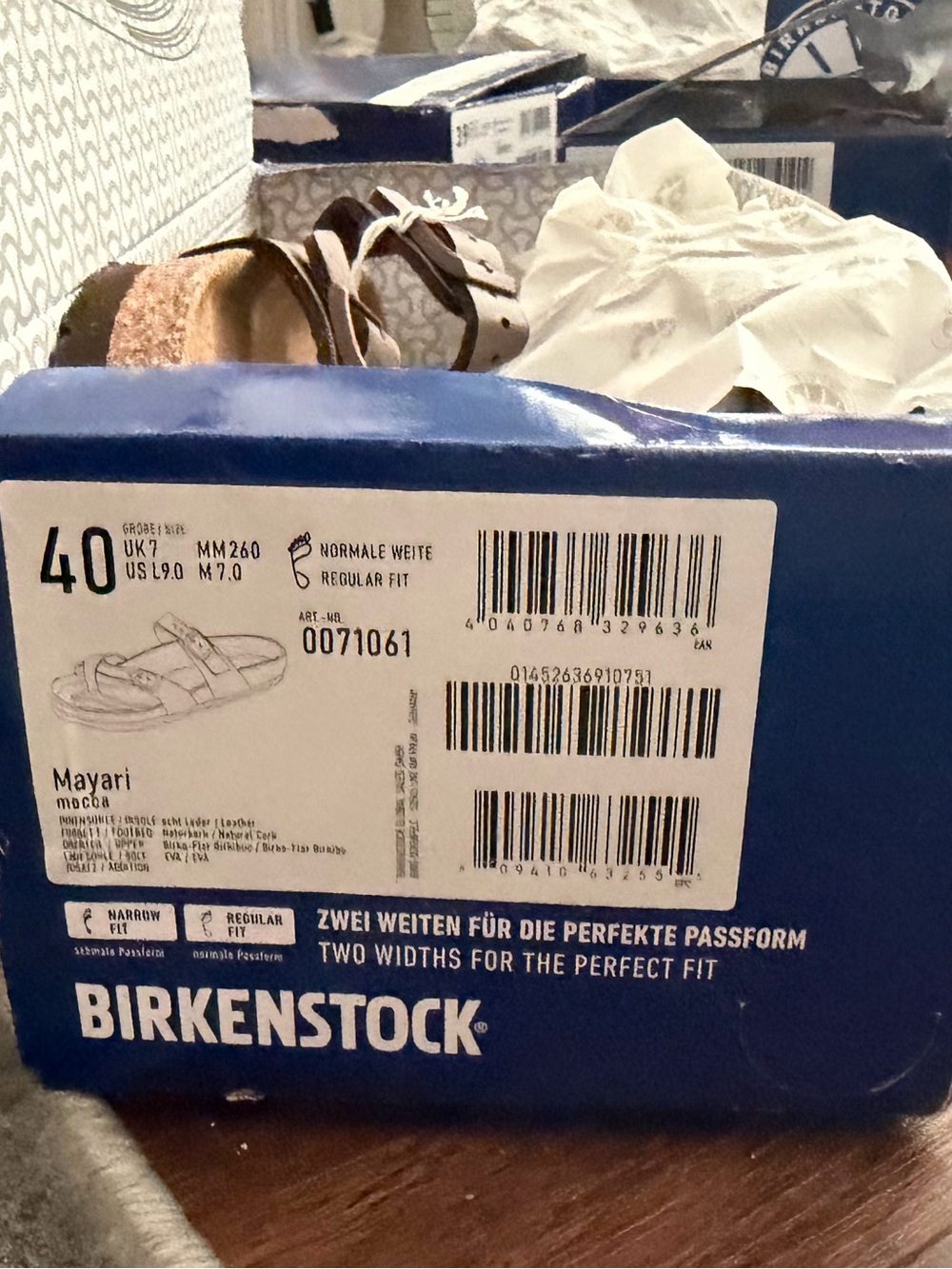 Birkenstock Mocha Two-Buckle Toe-Loop Sandal  (Sale Price Today Only) - Picture 5 of 5